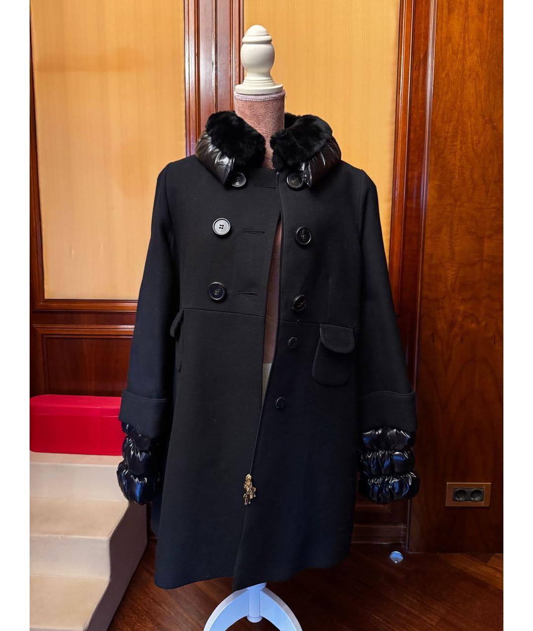 MONCLER Темно-синяя шерстяная куртка, фото 9