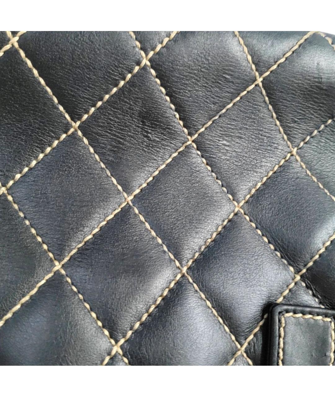CHANEL Черная кожаная сумка тоут, фото 8