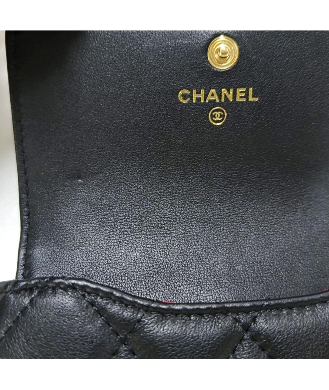 CHANEL Черная кожаная сумка через плечо, фото 6