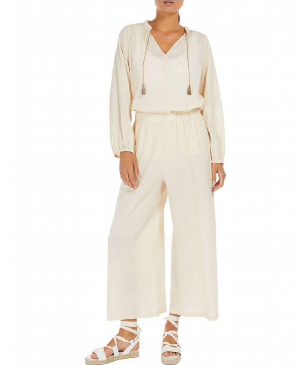 MAX MARA Бежевая хлопковая блузы, фото 8