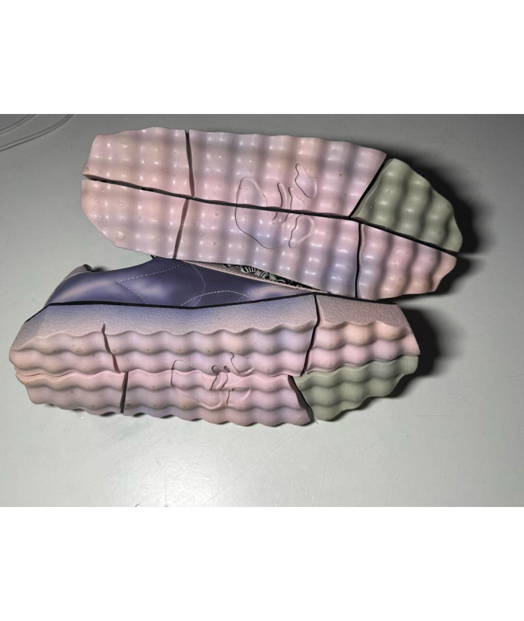 OFF-WHITE Розовые кеды из искусственной кожи, фото 5