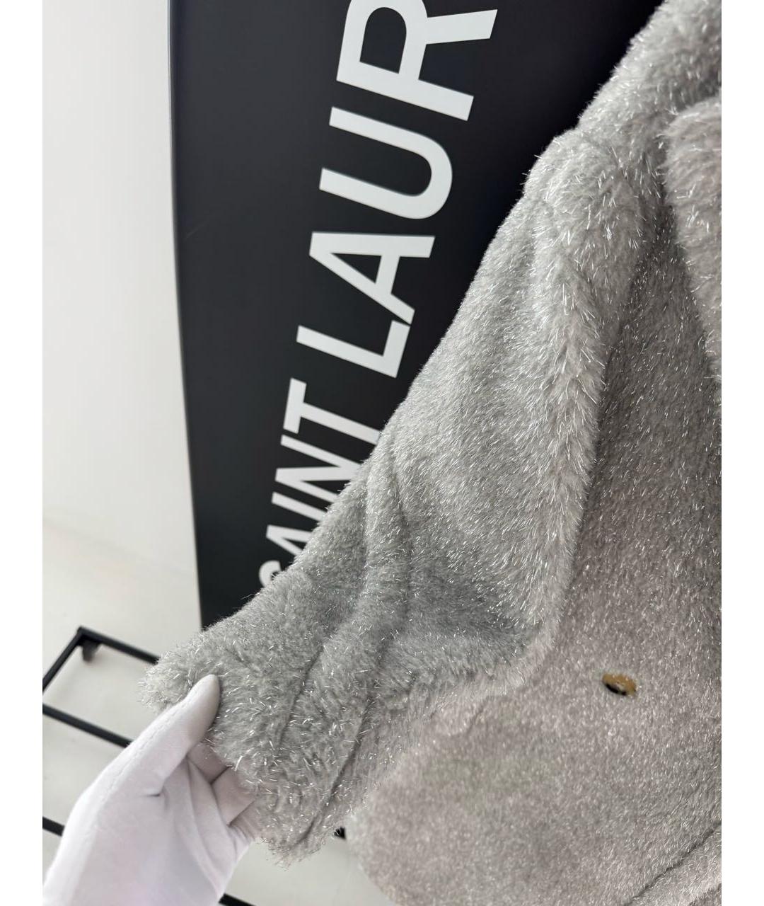 MAX MARA Серая шуба, фото 2