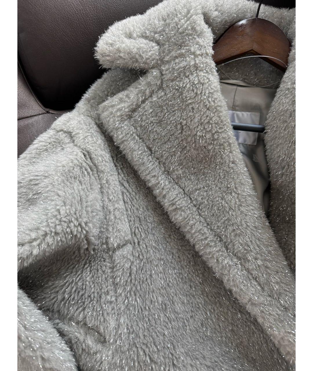 MAX MARA Серая шуба, фото 4