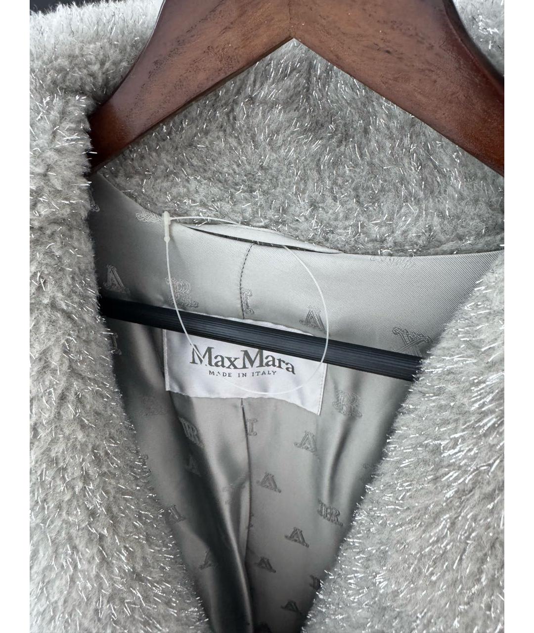 MAX MARA Серая шуба, фото 5