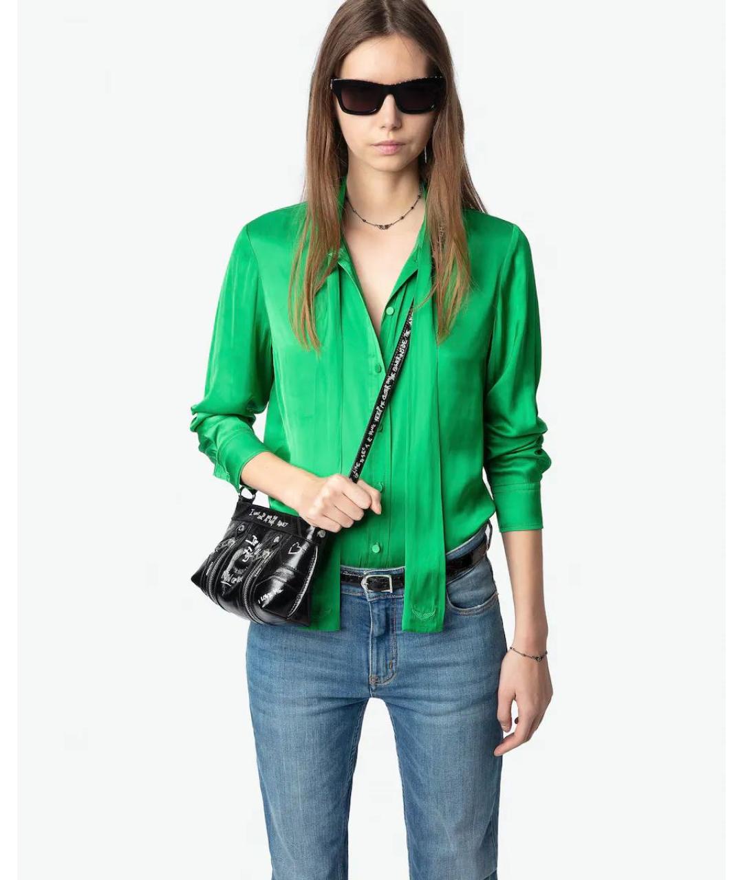 ZADIG & VOLTAIRE Зеленая синтетическая блузы, фото 3