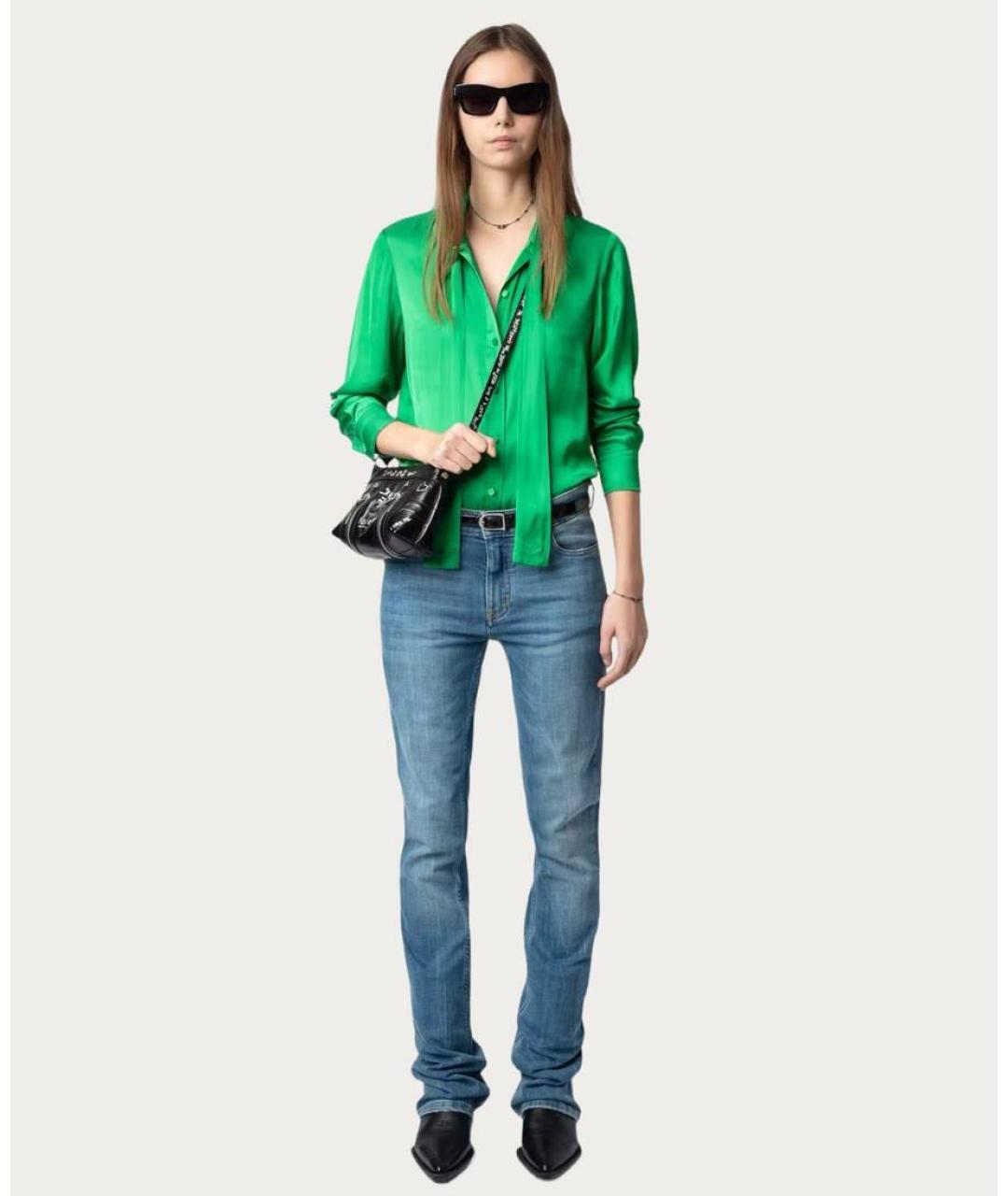 ZADIG & VOLTAIRE Зеленая синтетическая блузы, фото 2