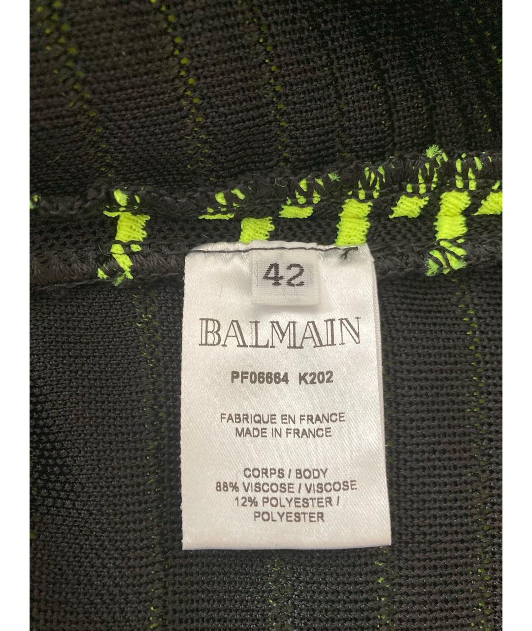 BALMAIN Мульти вискозное коктейльное платье, фото 5