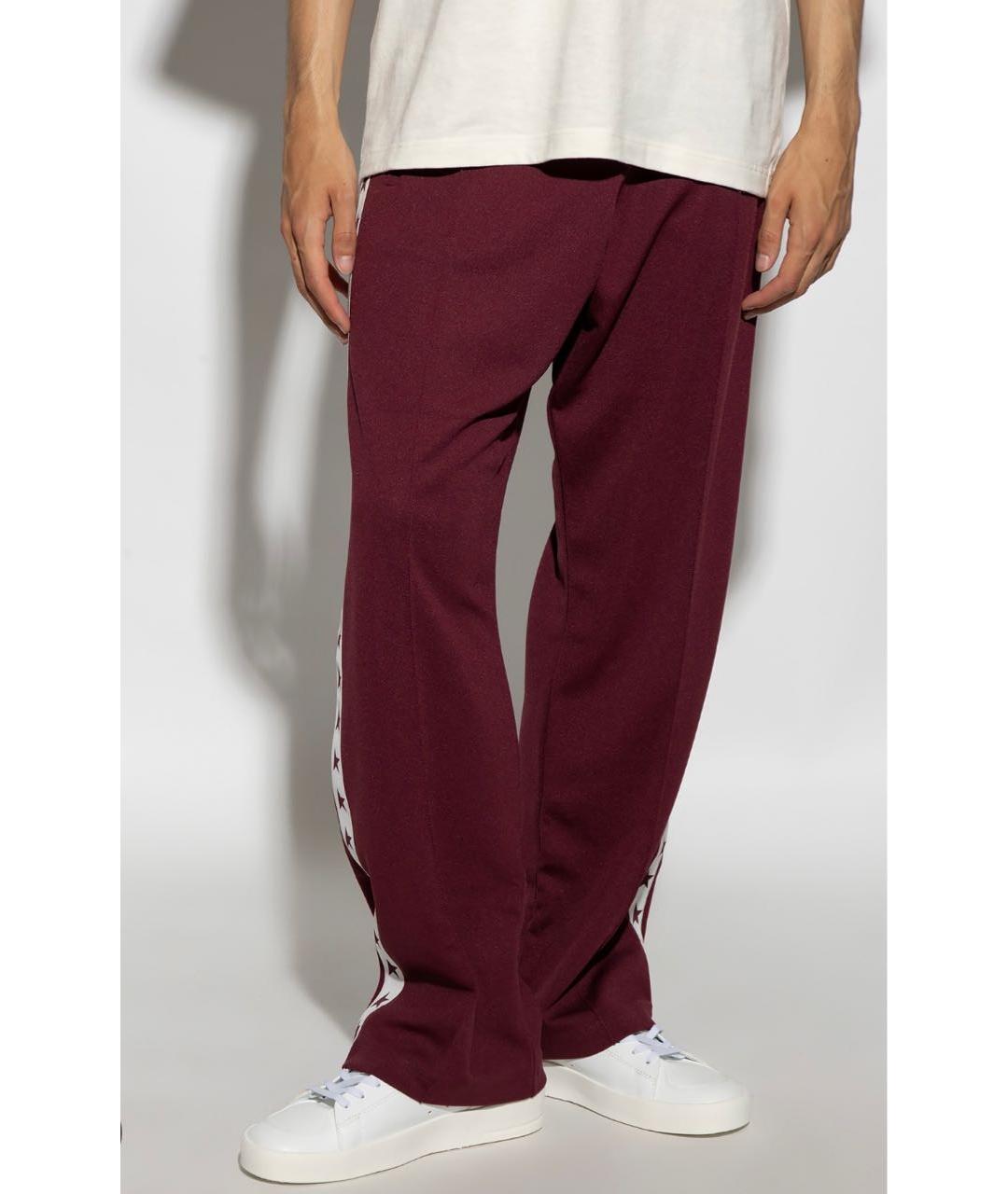 GOLDEN GOOSE DELUXE BRAND Бордовые повседневные брюки, фото 2