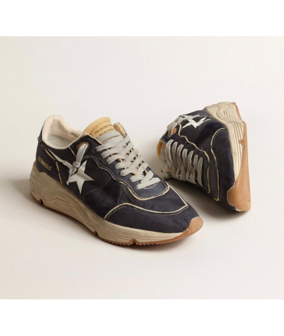GOLDEN GOOSE DELUXE BRAND Темно-синие низкие кроссовки / кеды, фото 4