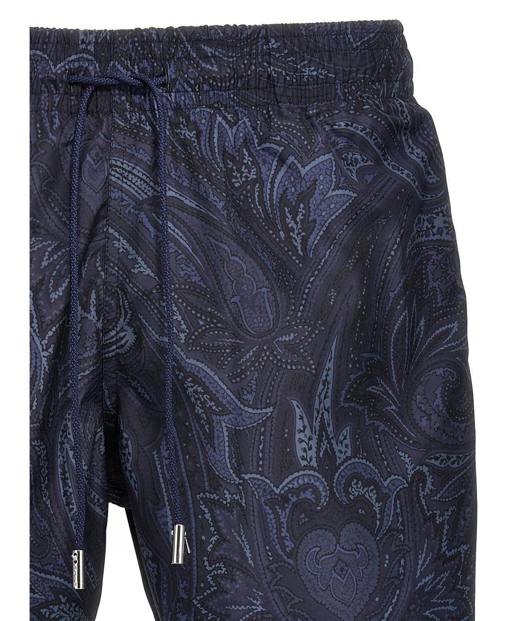 ETRO Синие полиэстеровые шорты, фото 3