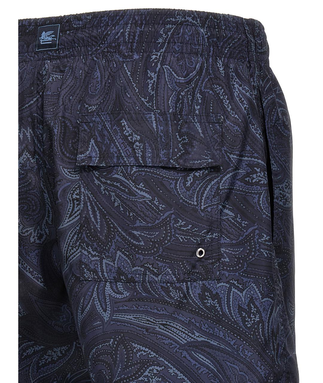 ETRO Синие полиэстеровые шорты, фото 4