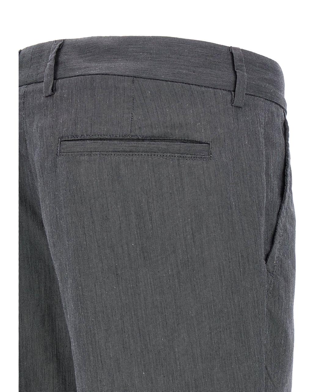 HUGO BOSS Серые хлопковые повседневные брюки, фото 4