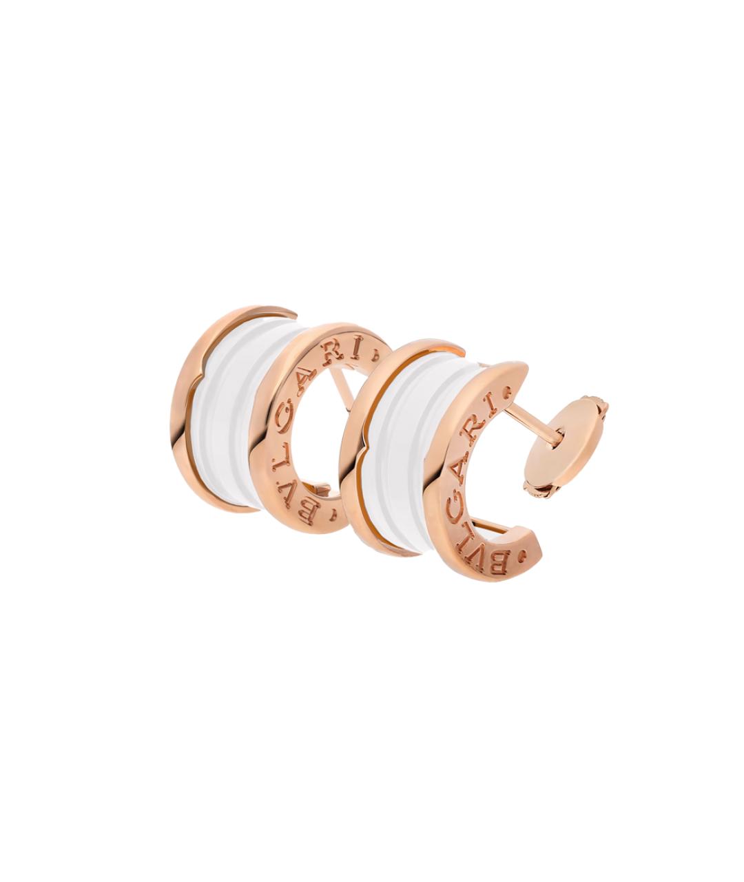 BVLGARI Золотые серьги из розового золота, фото 2