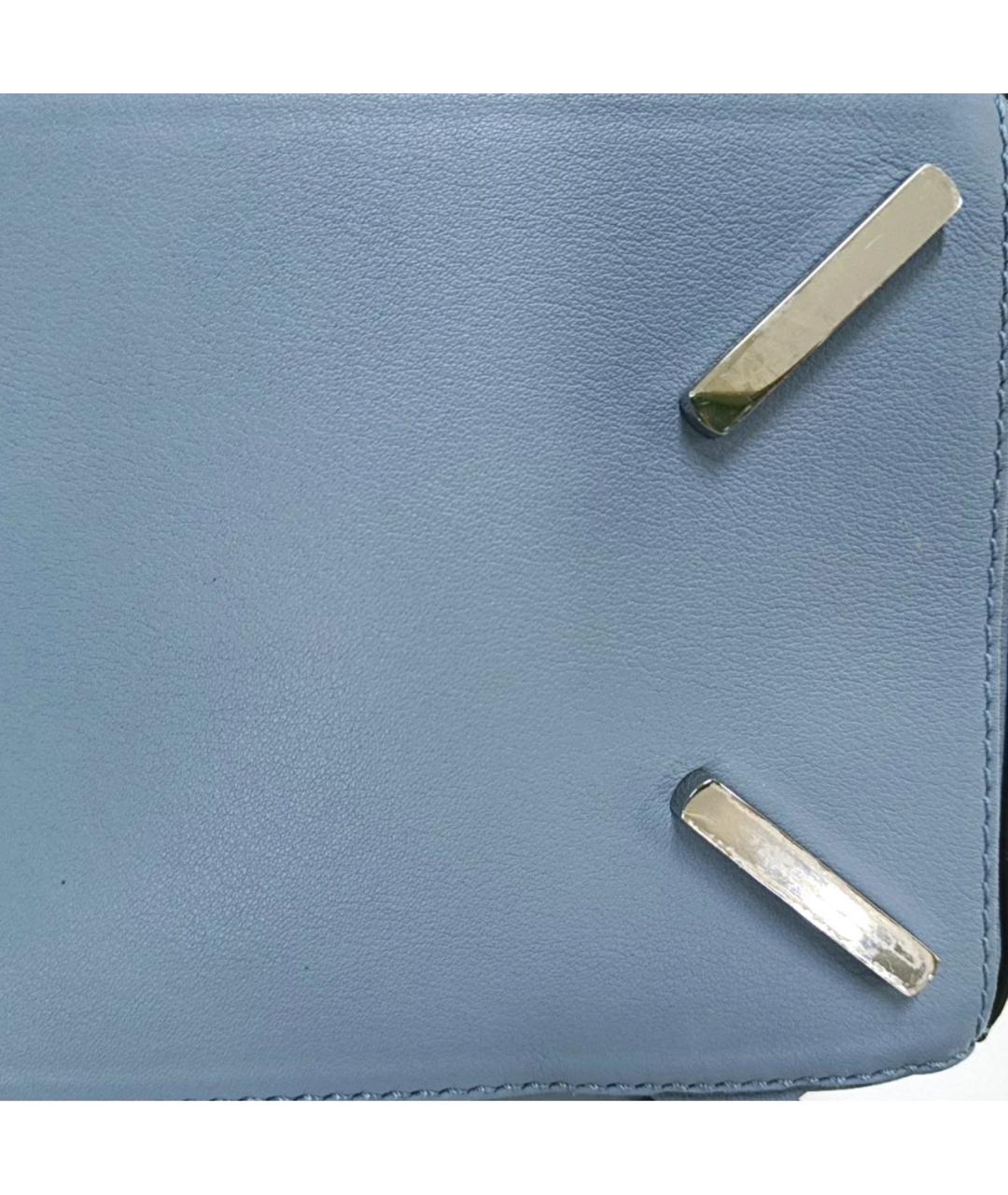LOEWE Голубая кожаная сумка тоут, фото 6