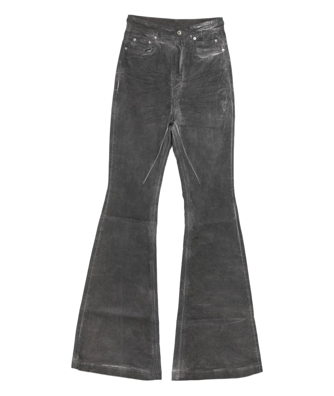 RICK OWENS DRKSHDW Серые джинсы клеш, фото 1
