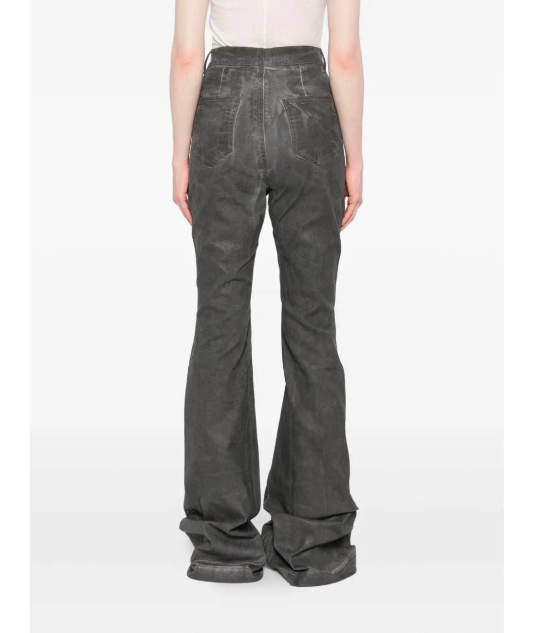 RICK OWENS DRKSHDW Серые джинсы клеш, фото 4