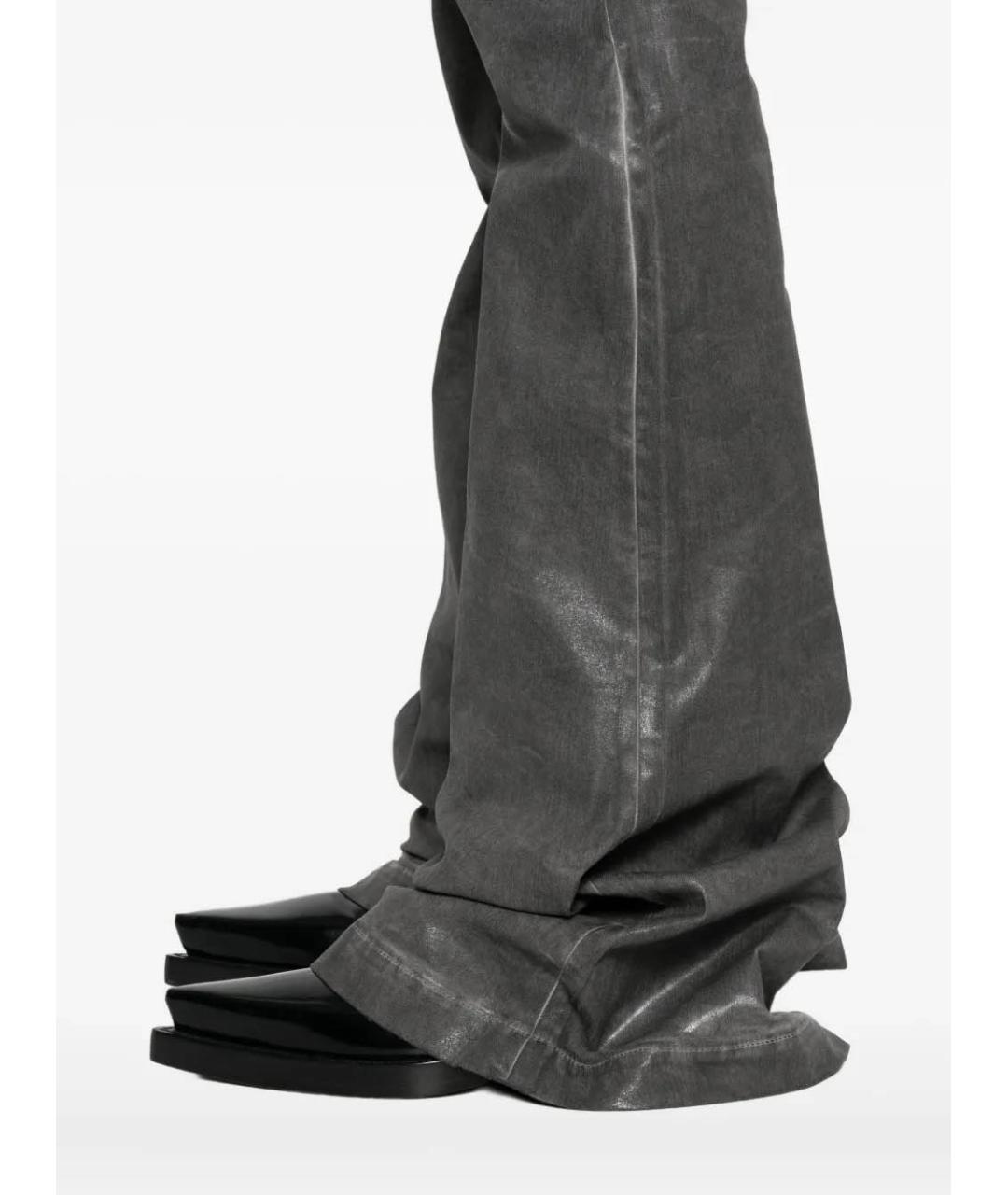RICK OWENS DRKSHDW Серые джинсы клеш, фото 5
