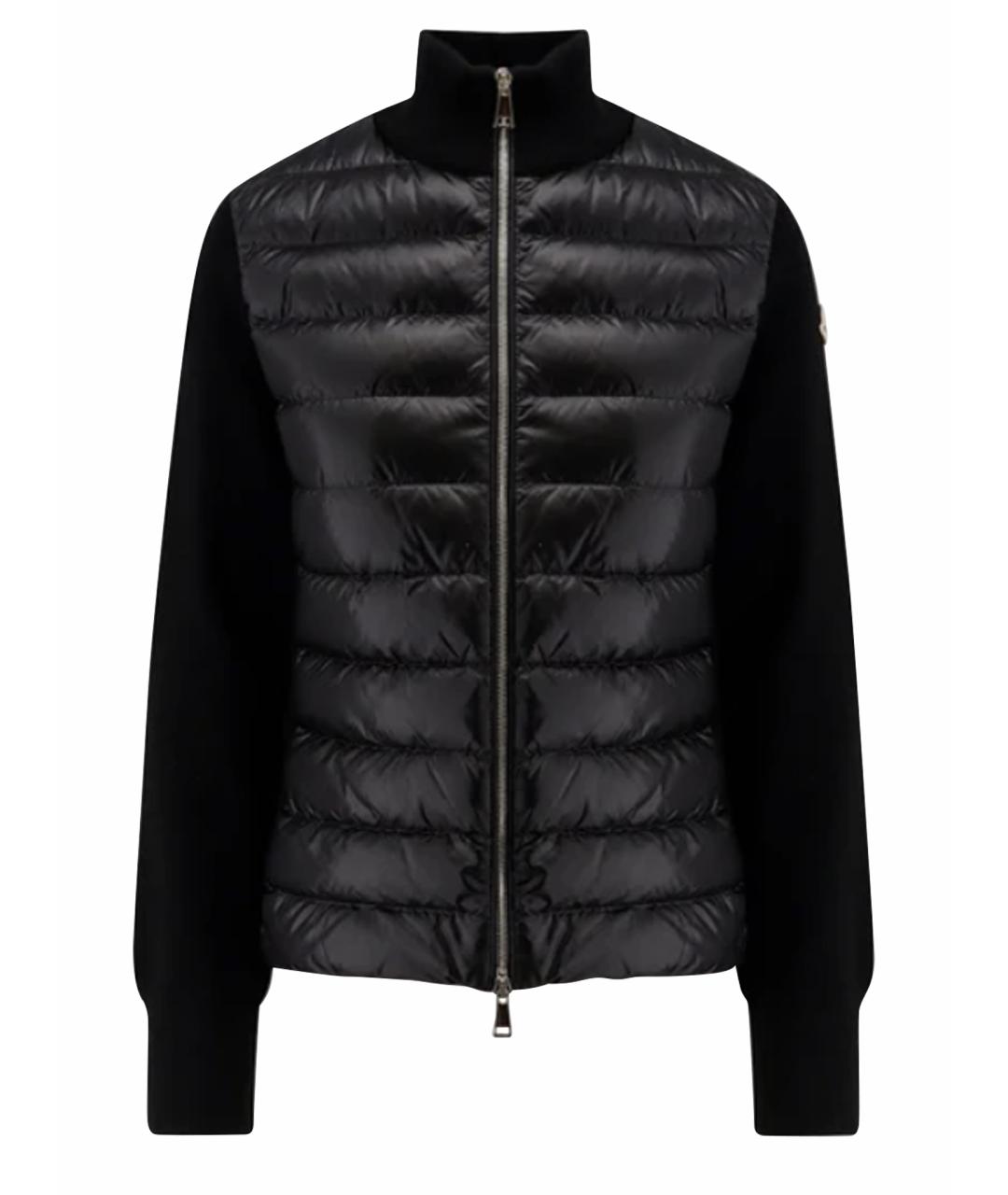 MONCLER Черная синтетическая куртка, фото 1