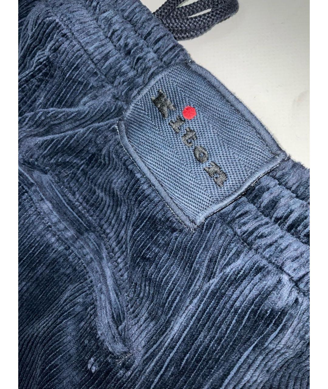 KITON Темно-синие хлопковые повседневные брюки, фото 7