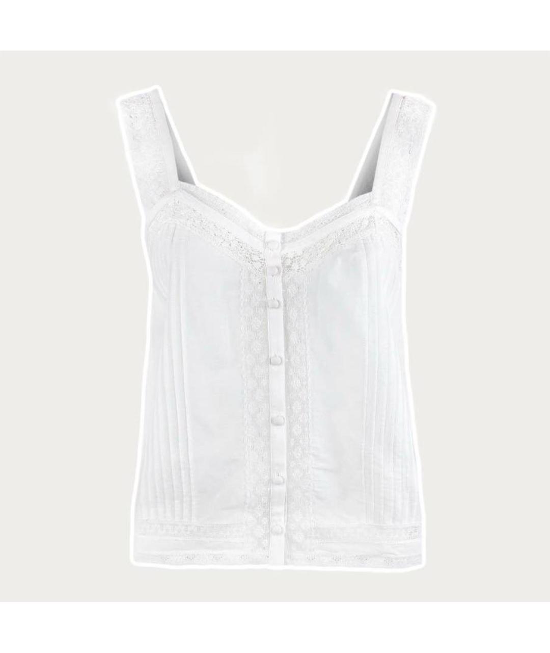 ZADIG & VOLTAIRE Белая хлопковая майка, фото 5