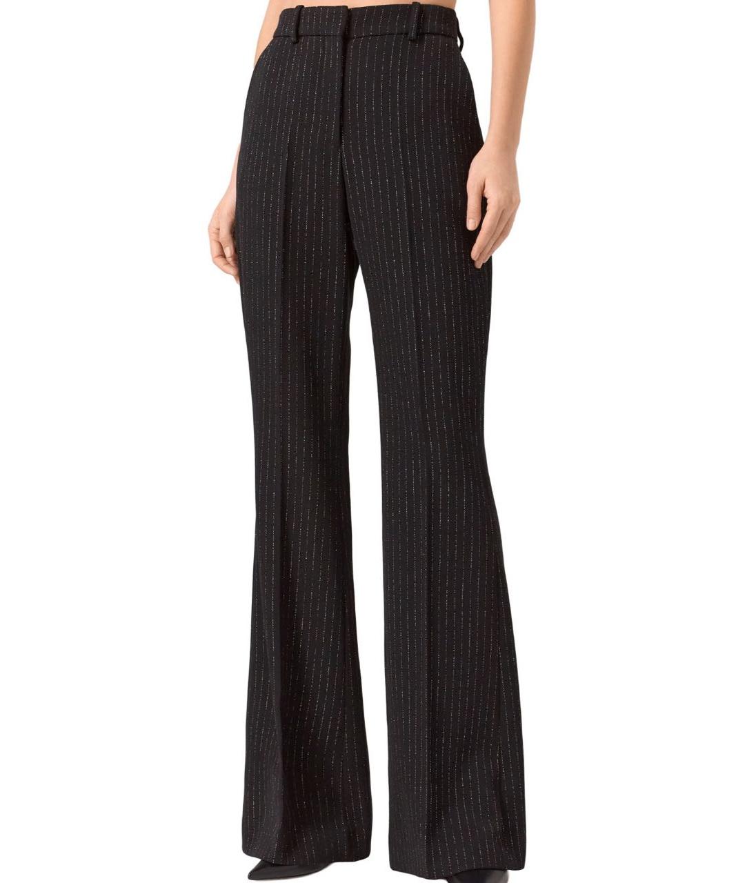 BALMAIN Черные шерстяные брюки широкие, фото 4