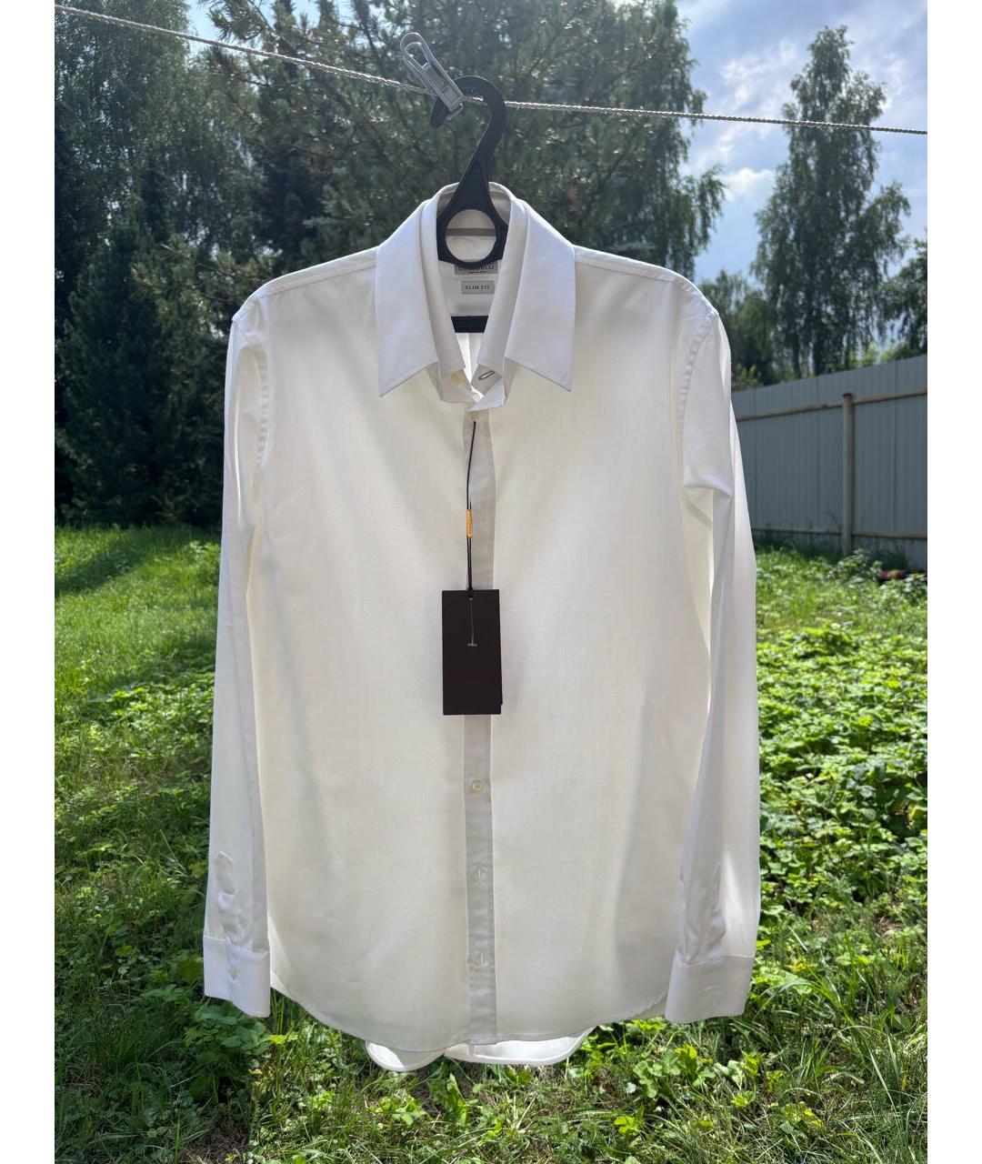 GUCCI Белая хлопковая классическая рубашка, фото 5