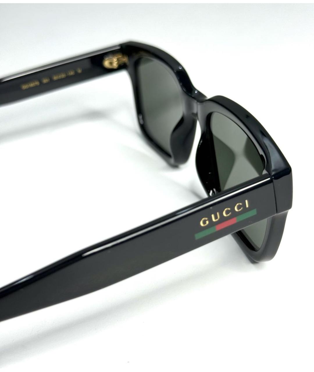 GUCCI Черные пластиковые солнцезащитные очки, фото 5