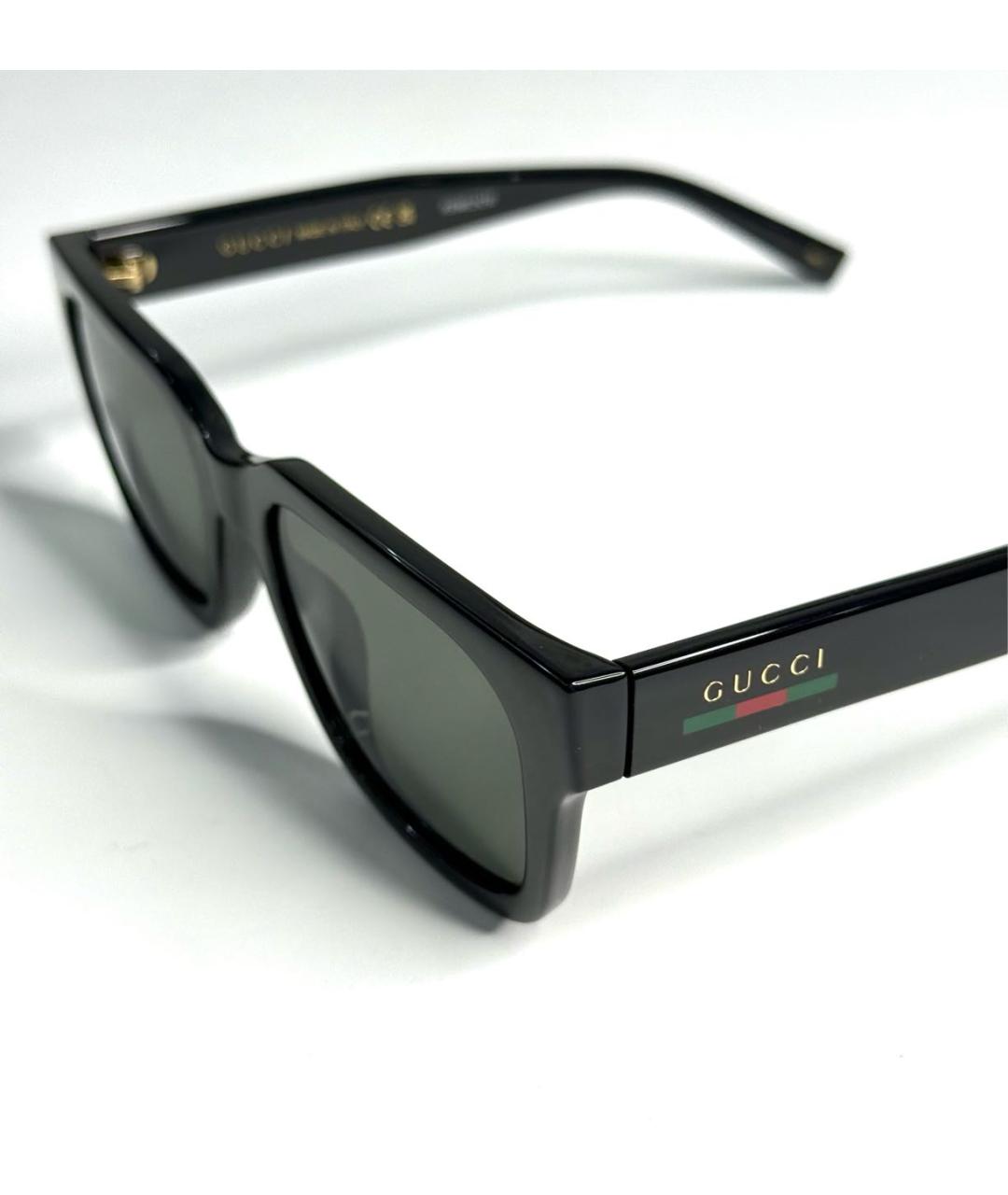 GUCCI Черные пластиковые солнцезащитные очки, фото 2