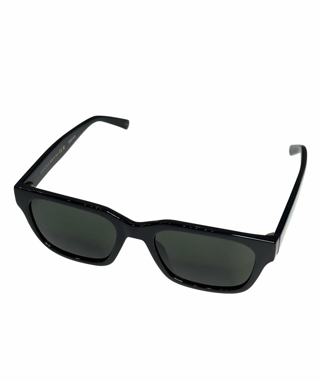 GUCCI Черные пластиковые солнцезащитные очки, фото 1