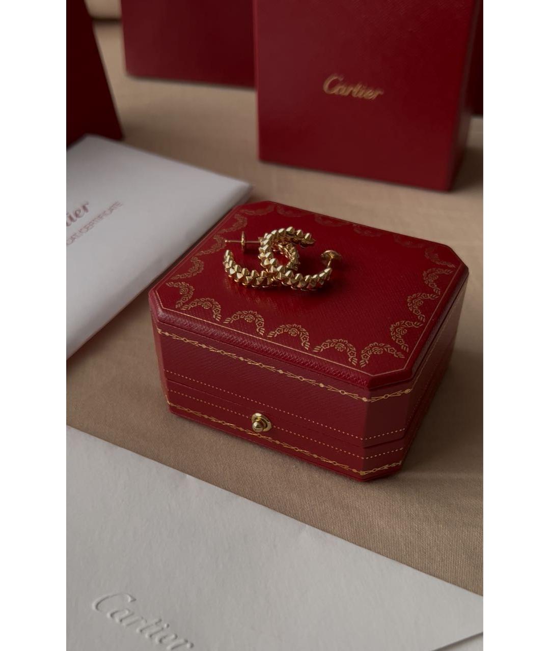 CARTIER Золотые серьги из розового золота, фото 7