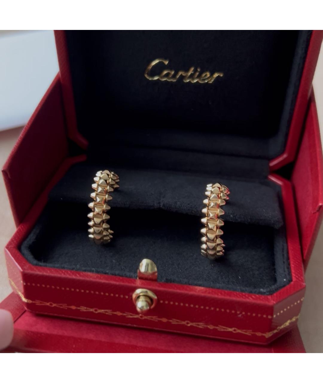 CARTIER Золотые серьги из розового золота, фото 3