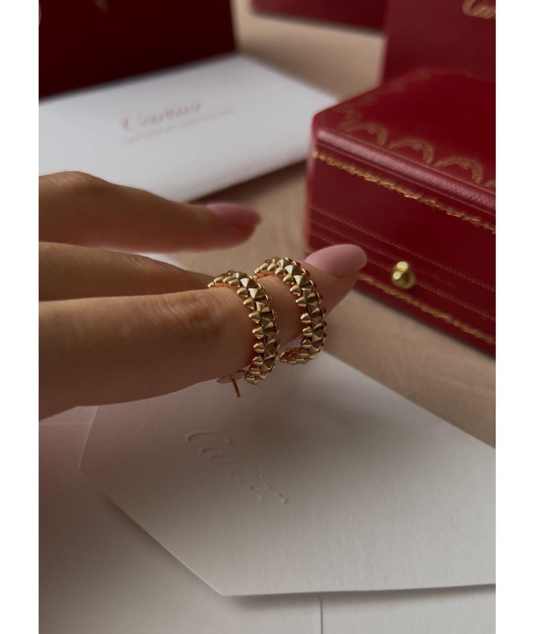 CARTIER Золотые серьги из розового золота, фото 2