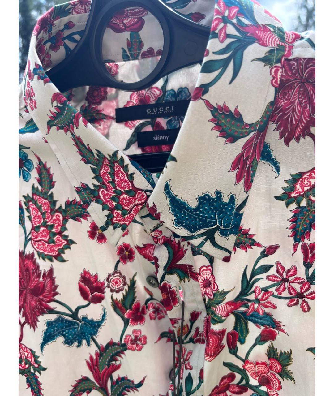 GUCCI Мульти хлопковая кэжуал рубашка, фото 3