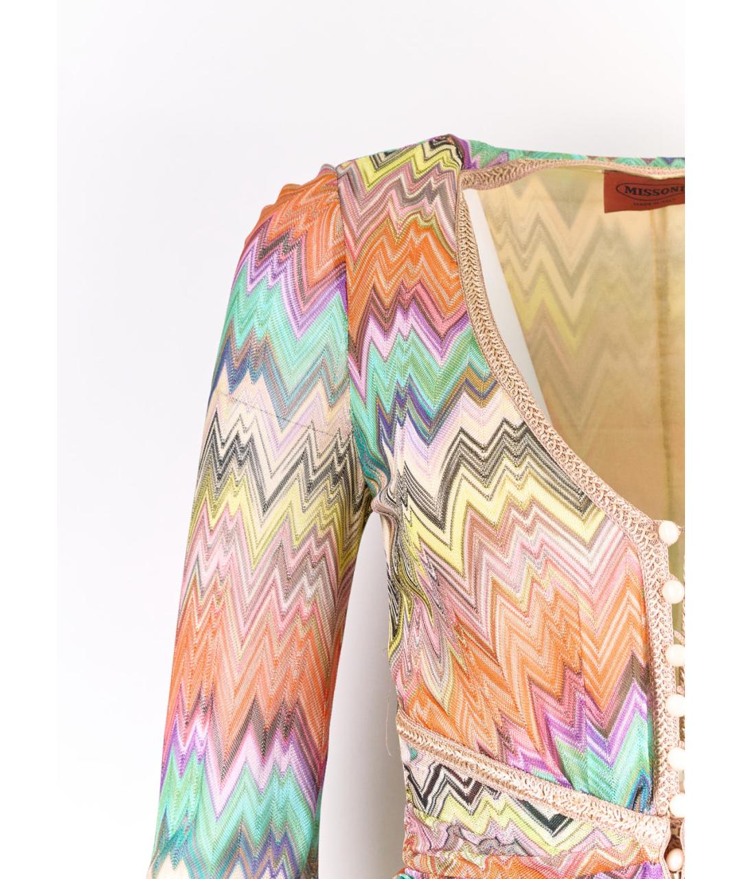 MISSONI Мульти вискозное повседневное платье, фото 5