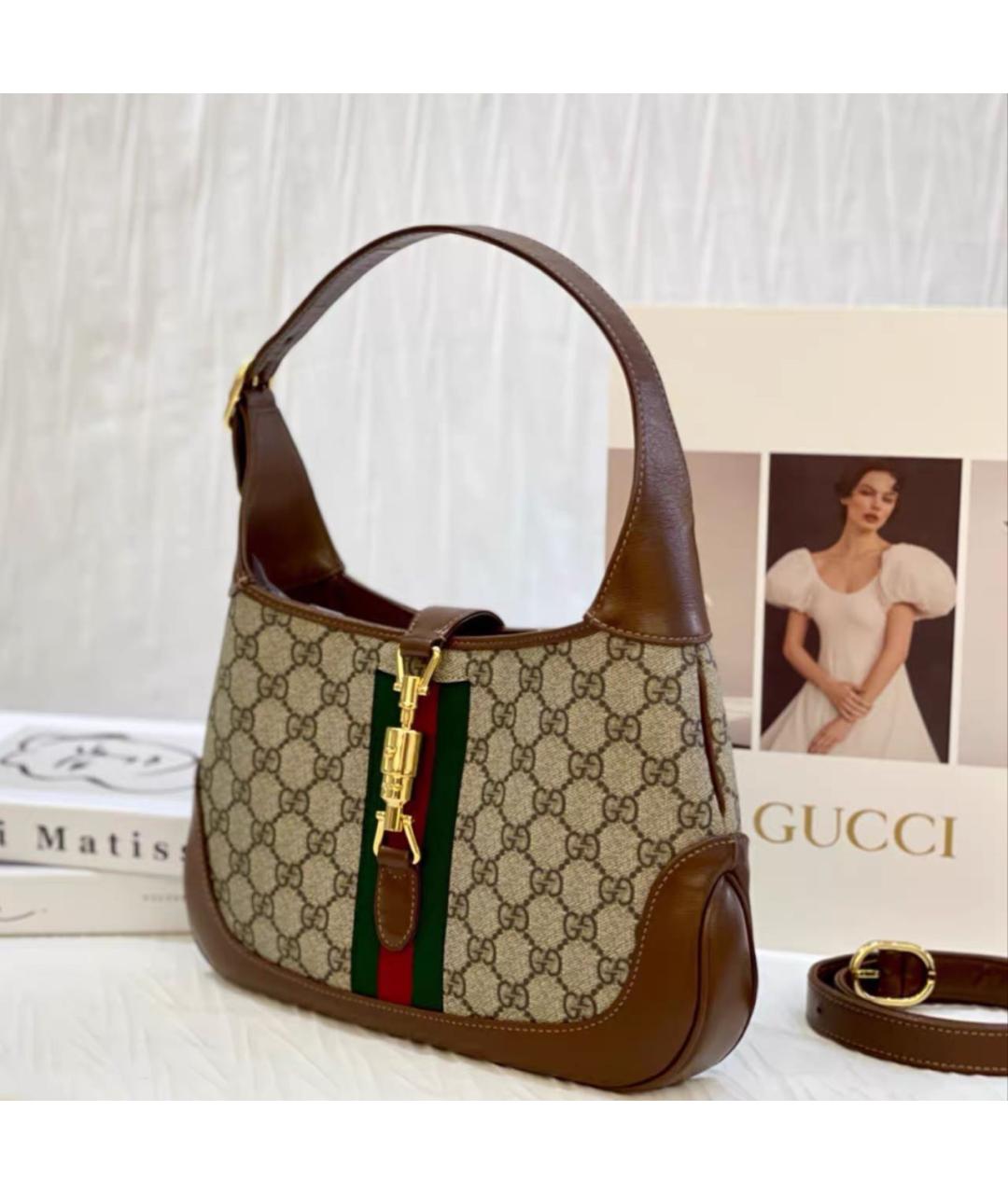 GUCCI Коричневая сумка с короткими ручками, фото 2