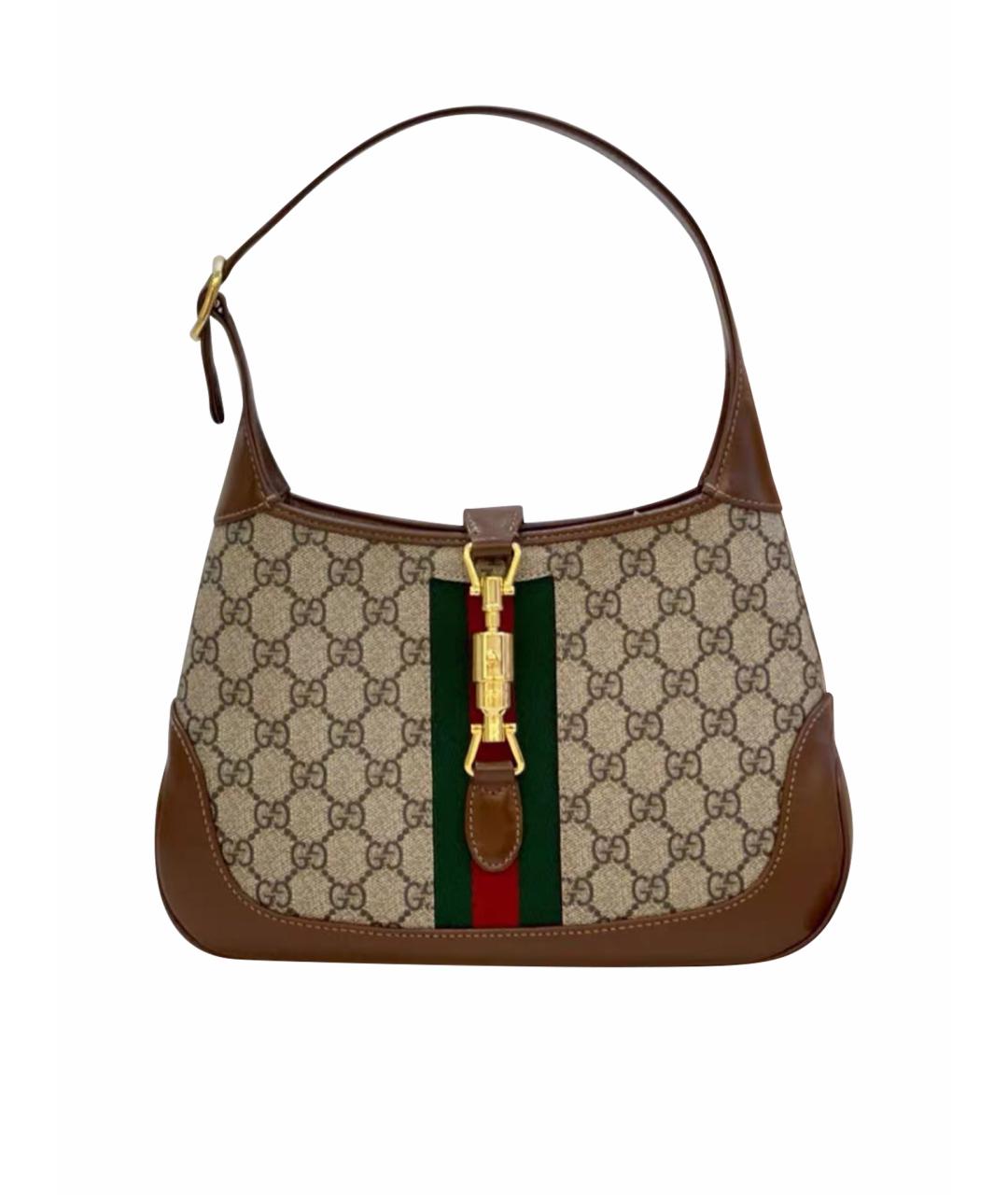 GUCCI Коричневая сумка с короткими ручками, фото 1