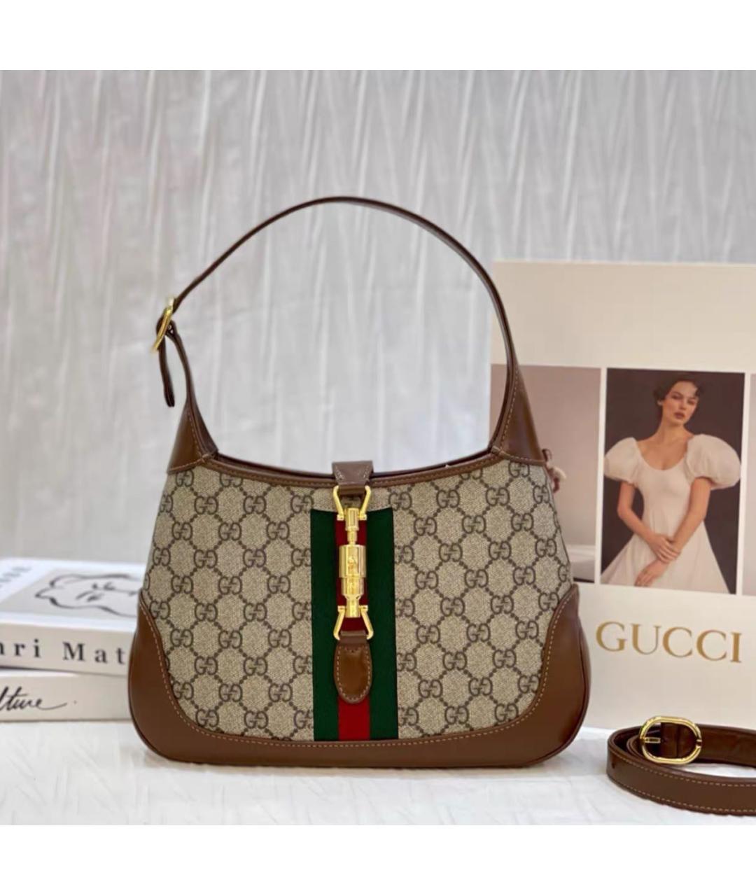 GUCCI Коричневая сумка с короткими ручками, фото 7
