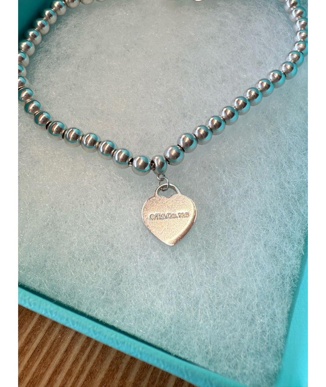 TIFFANY&CO Серебрянный серебряный браслет, фото 5