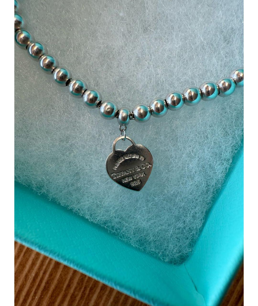 TIFFANY&CO Серебрянный серебряный браслет, фото 4