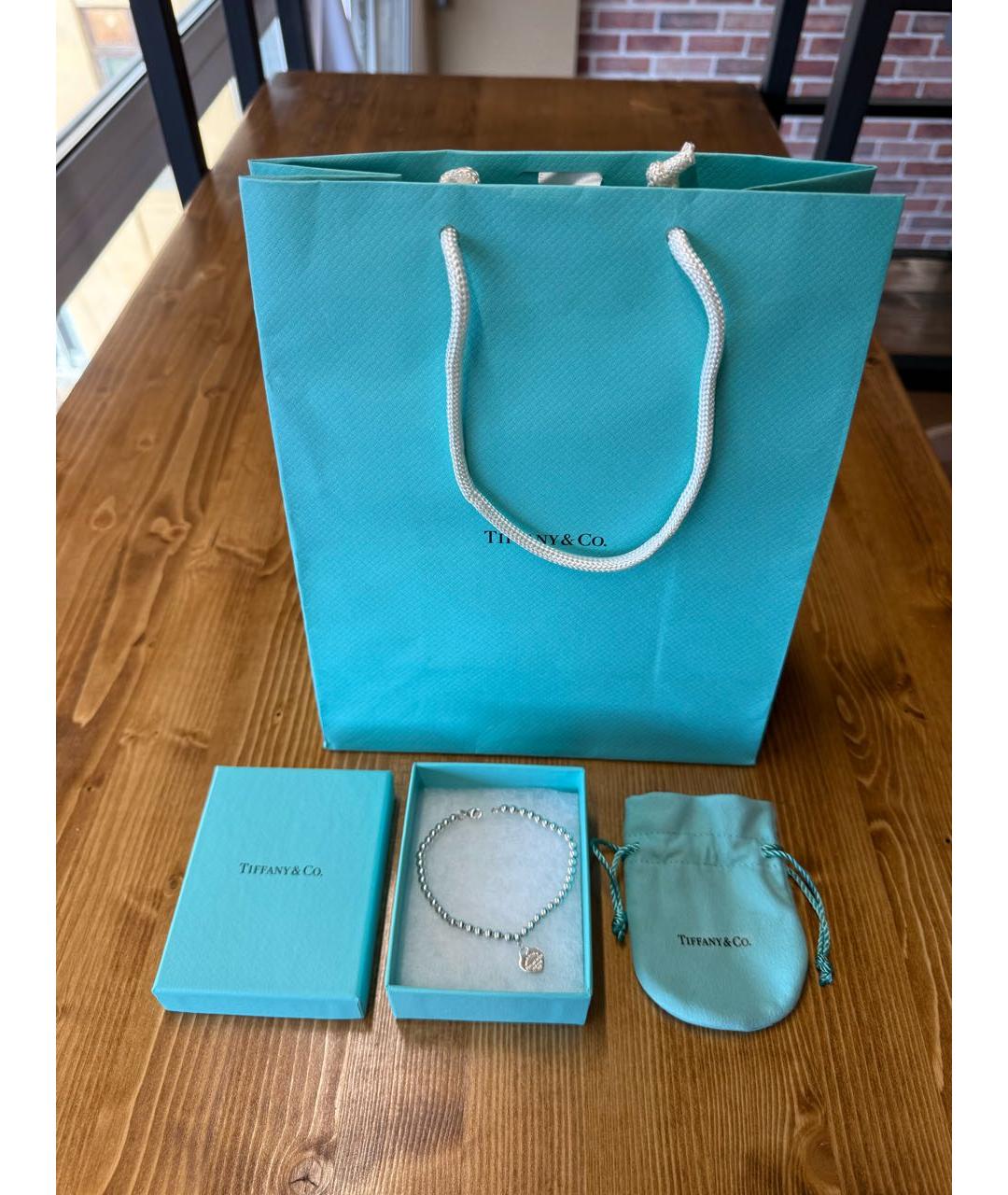 TIFFANY&CO Серебрянный серебряный браслет, фото 2