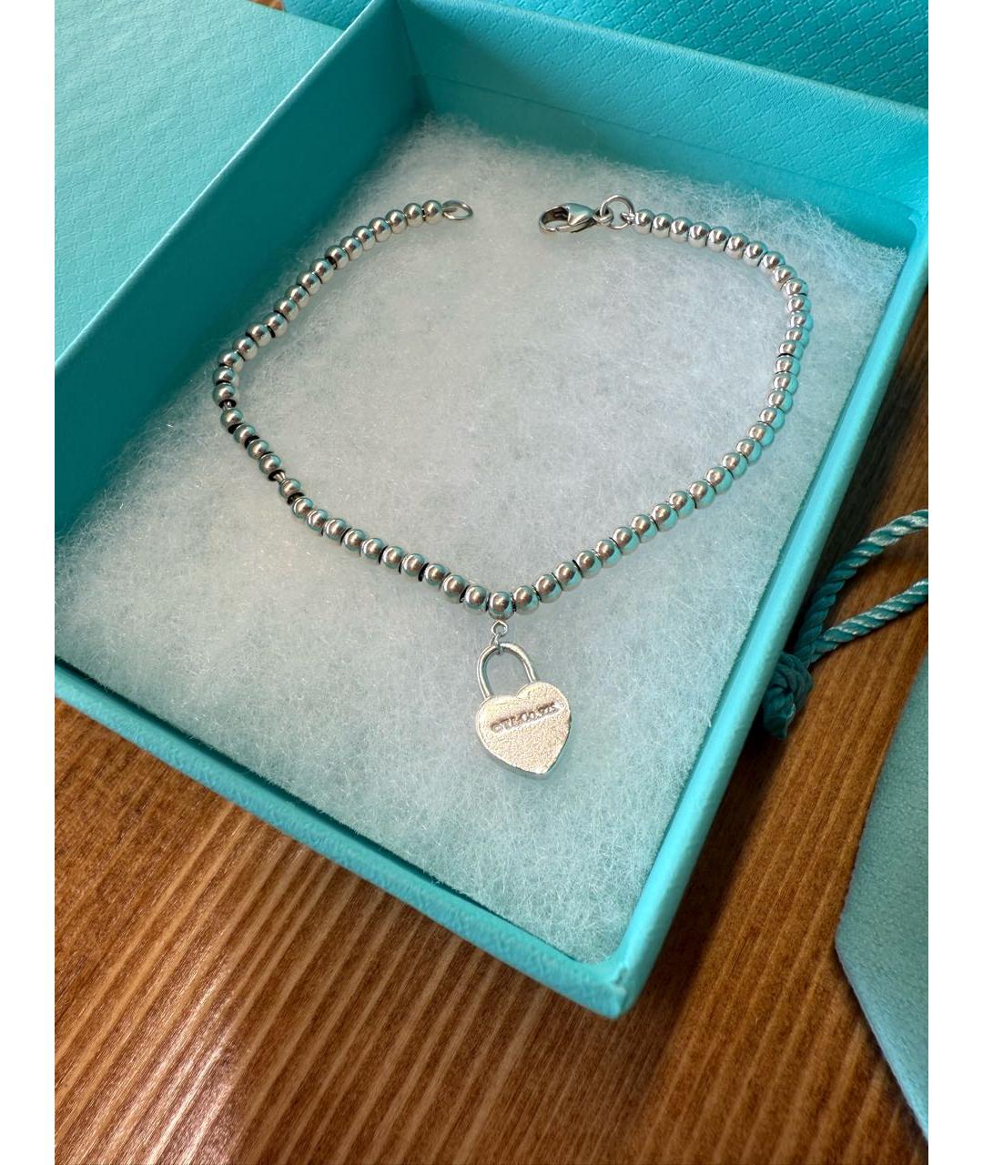 TIFFANY&CO Серебрянный серебряный браслет, фото 4