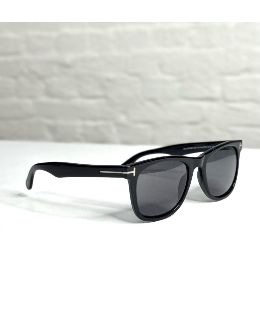 TOM FORD Черные пластиковые солнцезащитные очки, фото 5