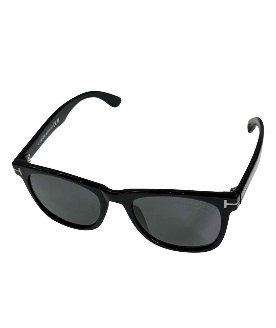 TOM FORD Черные пластиковые солнцезащитные очки, фото 1