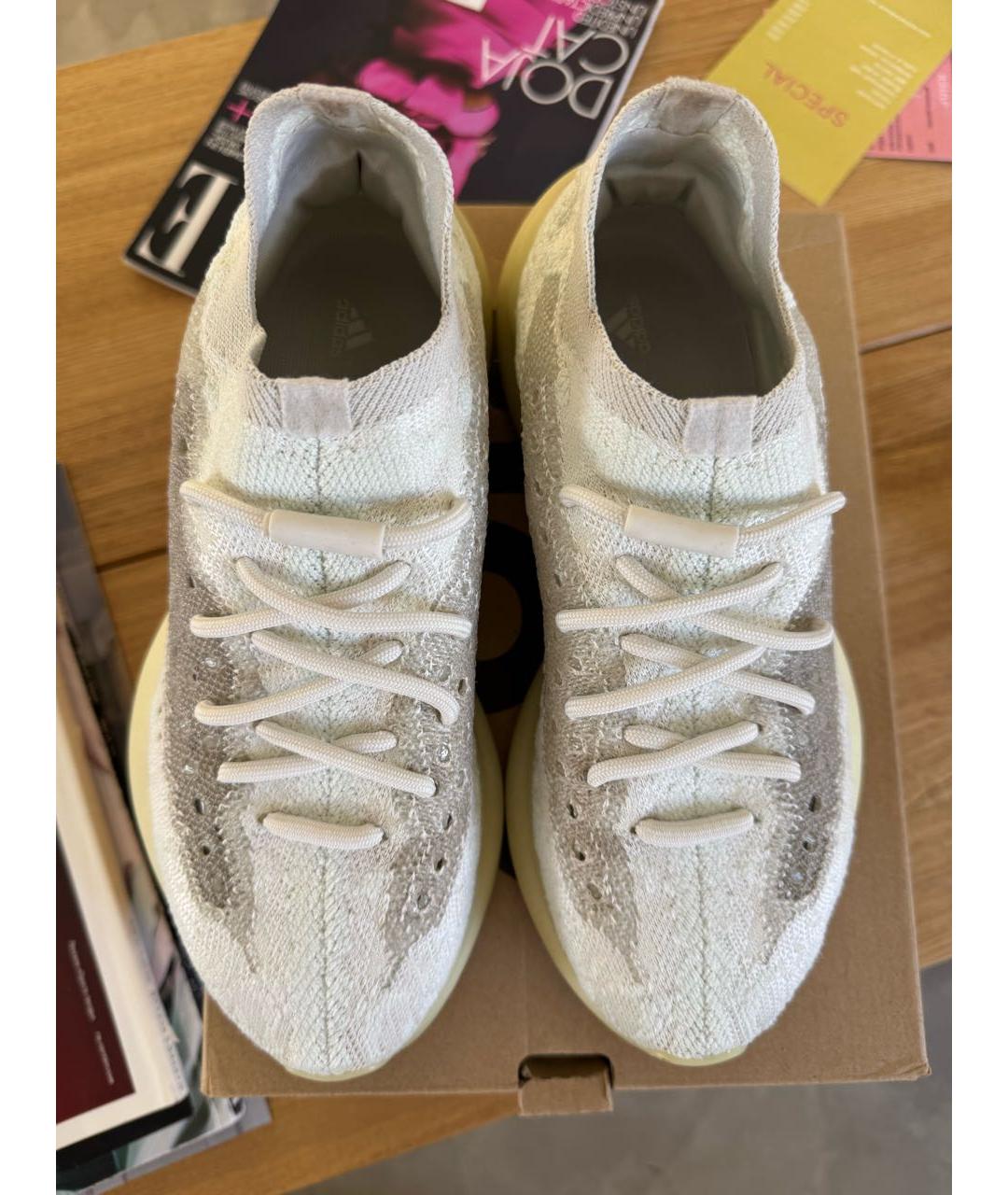 ADIDAS YEEZY Белые текстильные кроссовки, фото 8