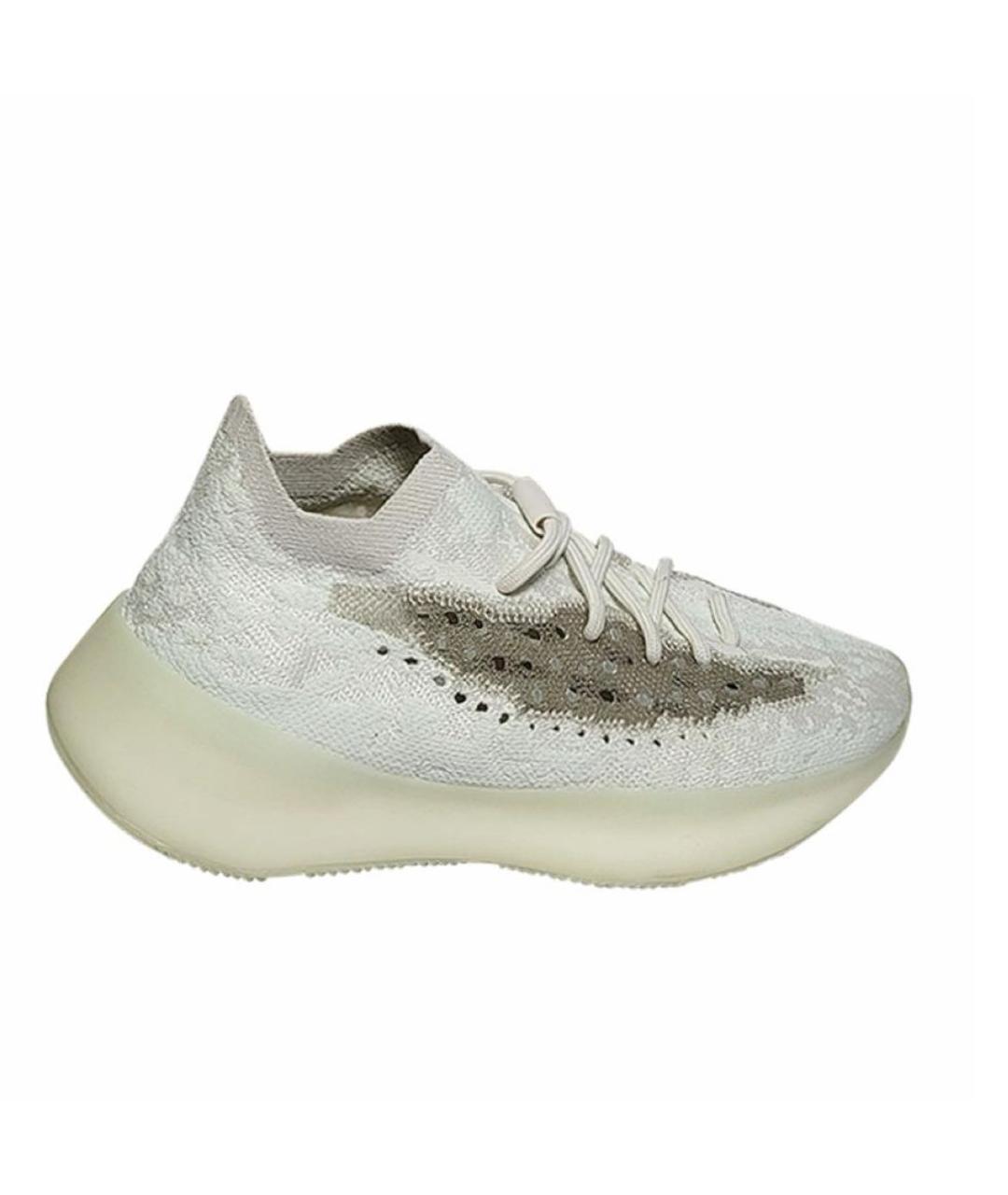 ADIDAS YEEZY Белые текстильные кроссовки, фото 1