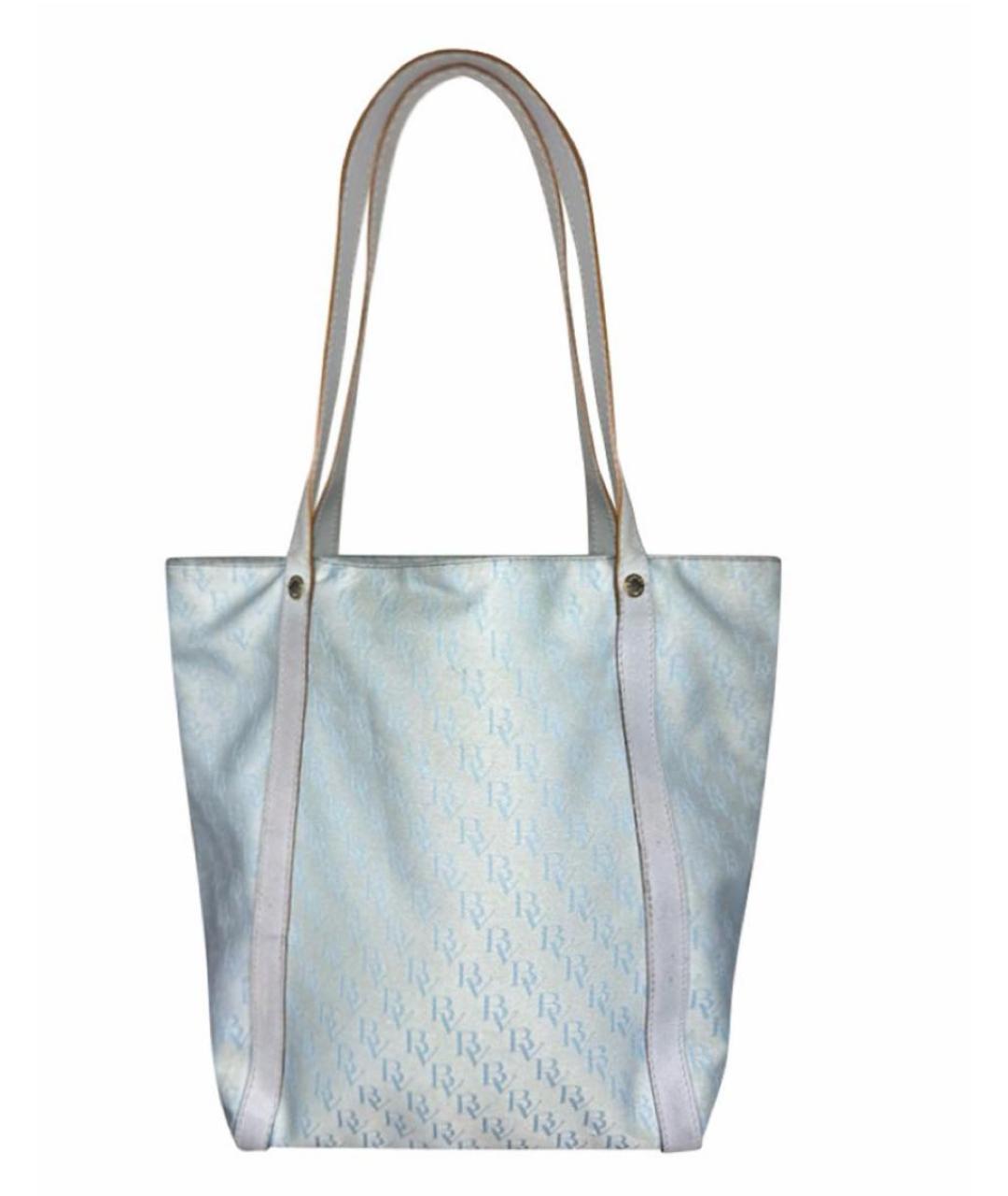 BOTTEGA VENETA Голубая сумка с короткими ручками, фото 9