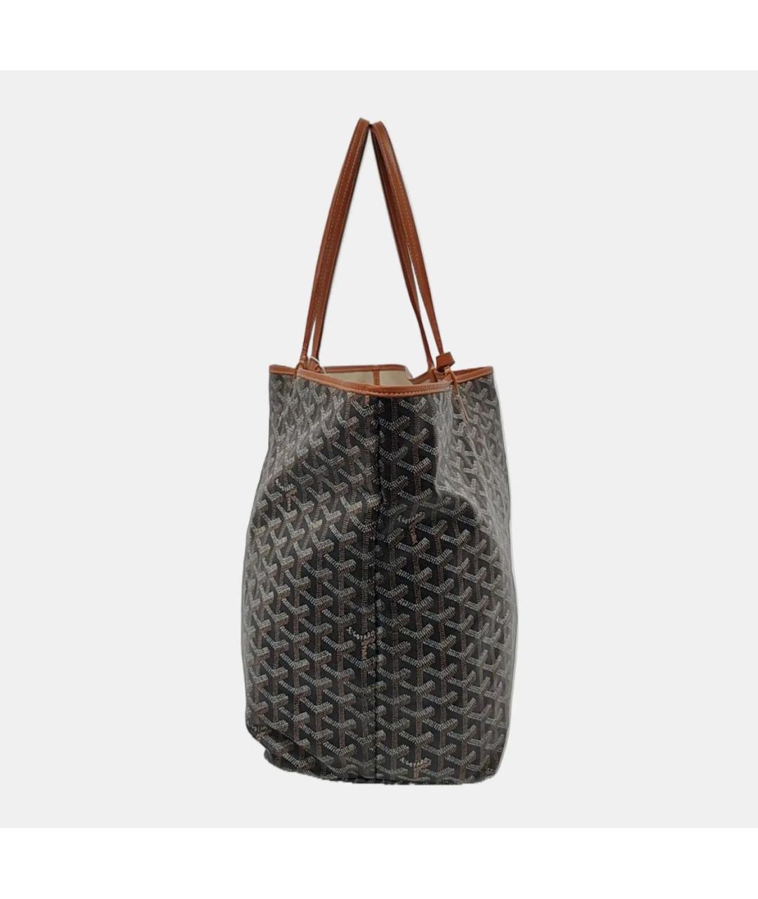 GOYARD Коричневая кожаная сумка тоут, фото 3