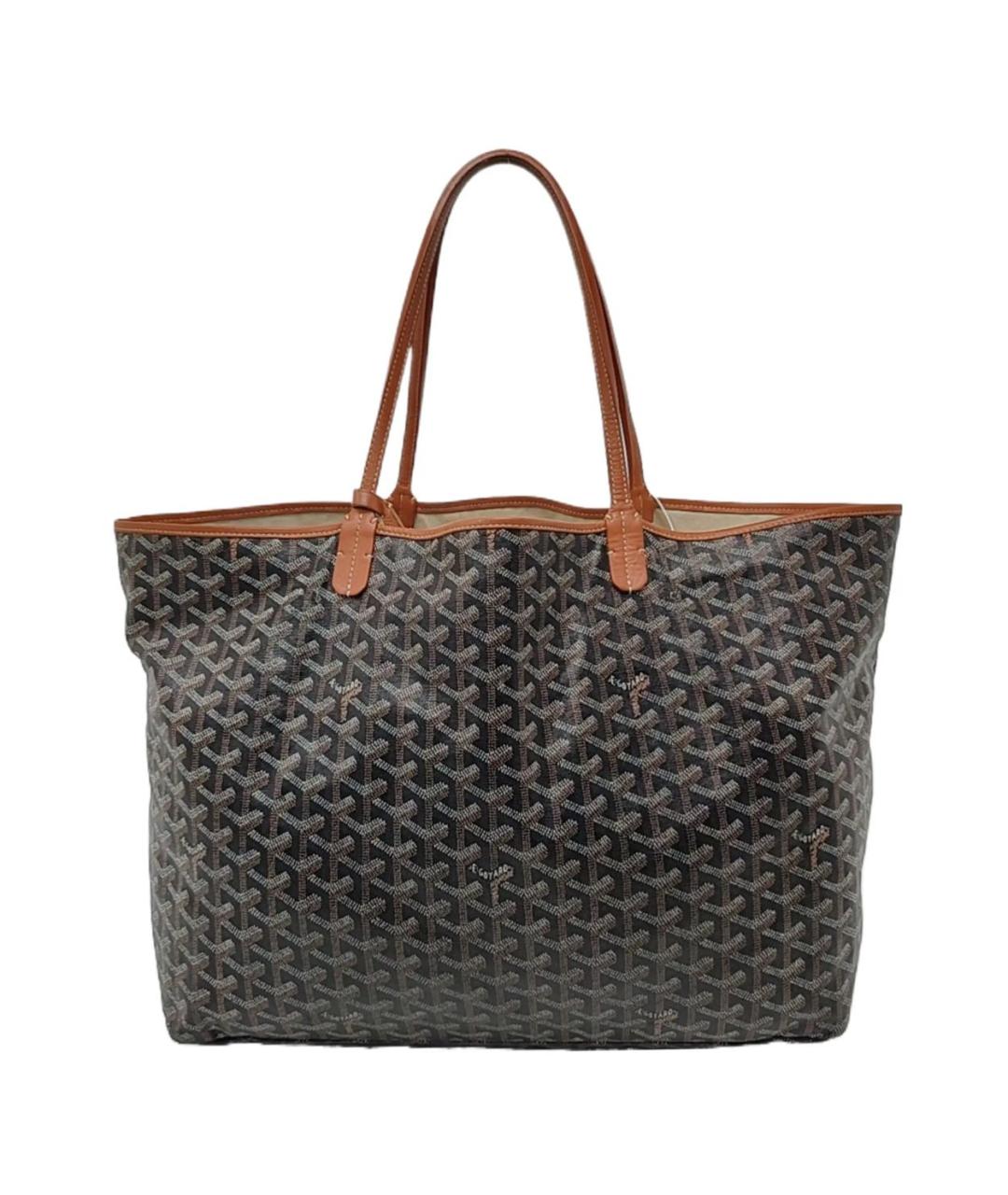 GOYARD Коричневая кожаная сумка тоут, фото 9