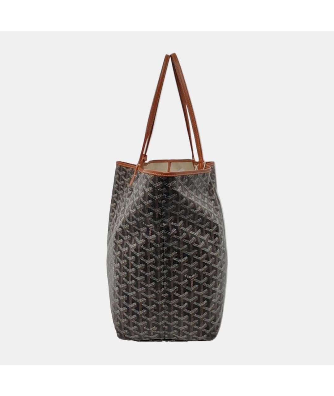 GOYARD Коричневая кожаная сумка тоут, фото 2