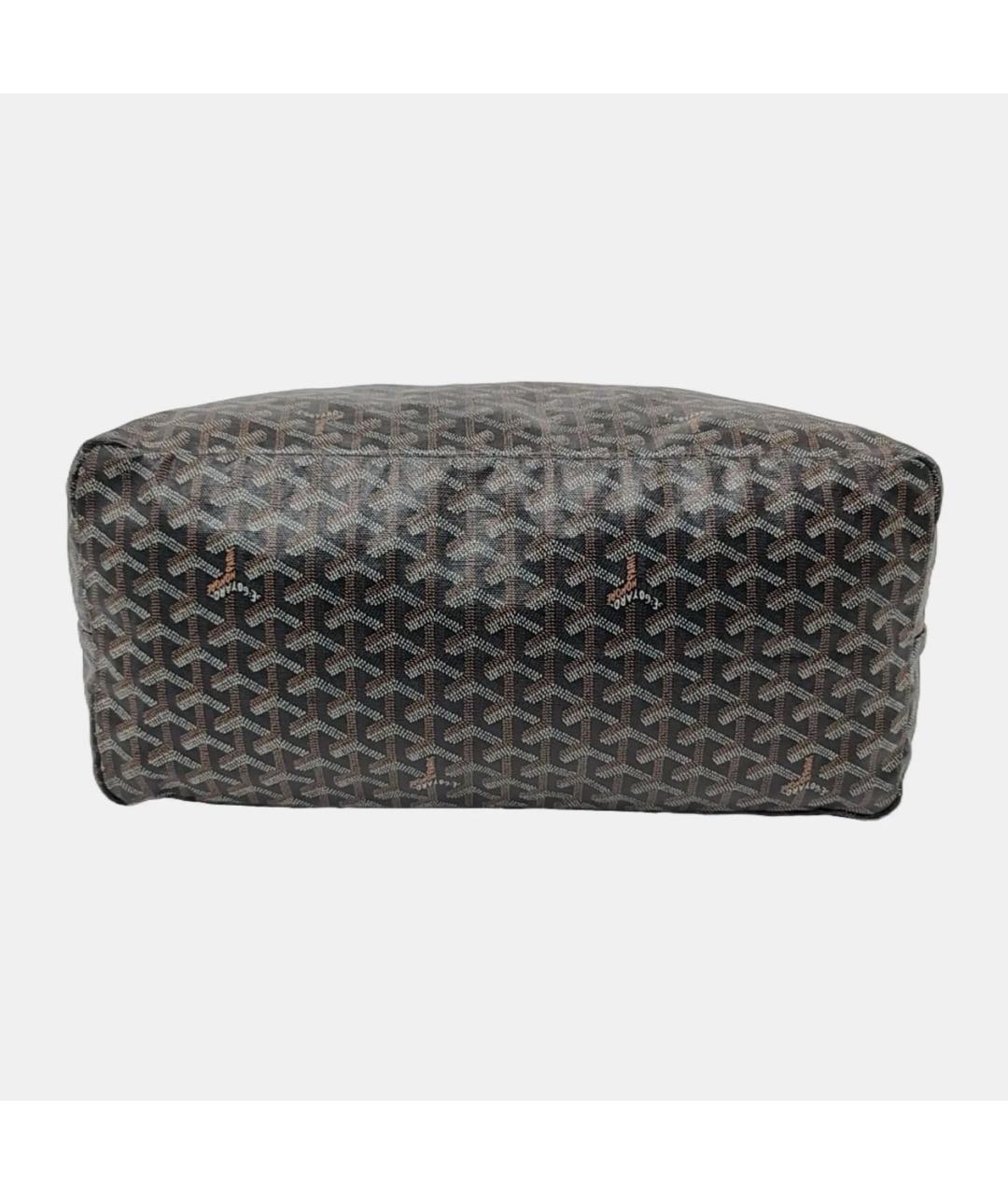GOYARD Коричневая кожаная сумка тоут, фото 4
